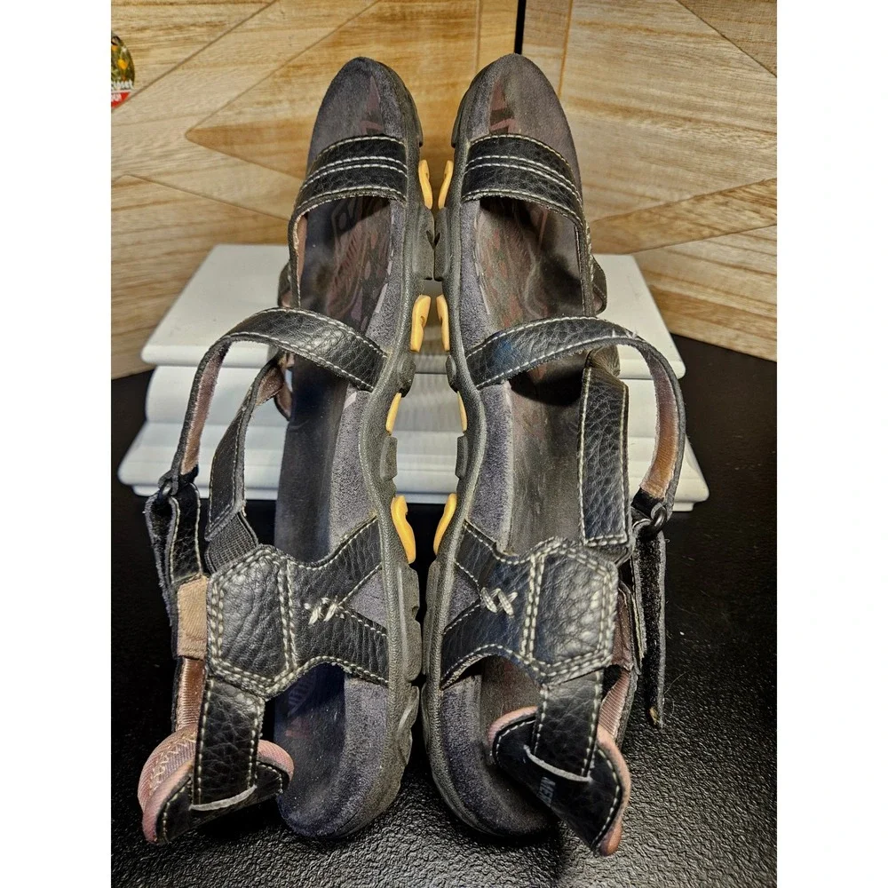 Merrell Sandals Women 9 Black Sandspur Rose Outdoor Active Slingback Leather 674